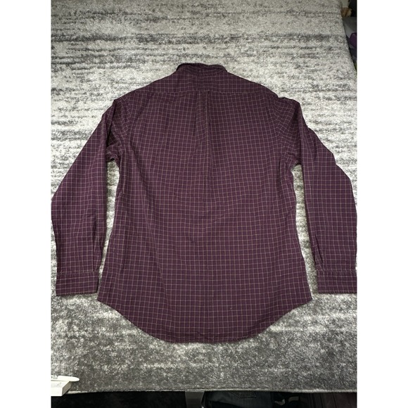 Polo Ralph Lauren Shirt Mens Large Long Sleeve Button Up Purple Check - Picture 8 of 11